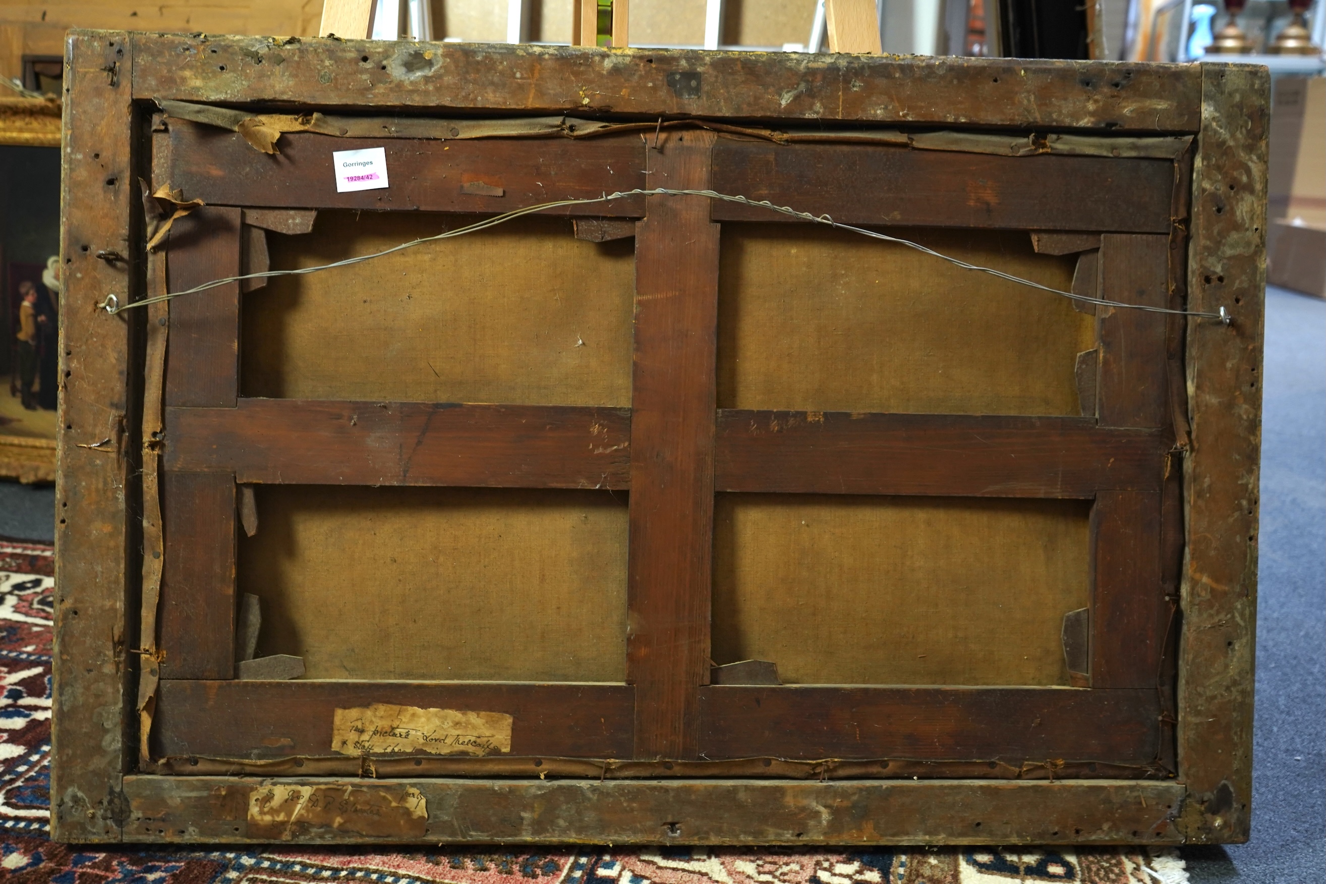 English School, 19th century, Vignette portraits of Lord Metcalfe and staff - Charles Theophilus Metcalfe, 1st Baron Metcalfe, (1775-1846) late governor-general of India, governor of Jamaica, and governor general of Cana